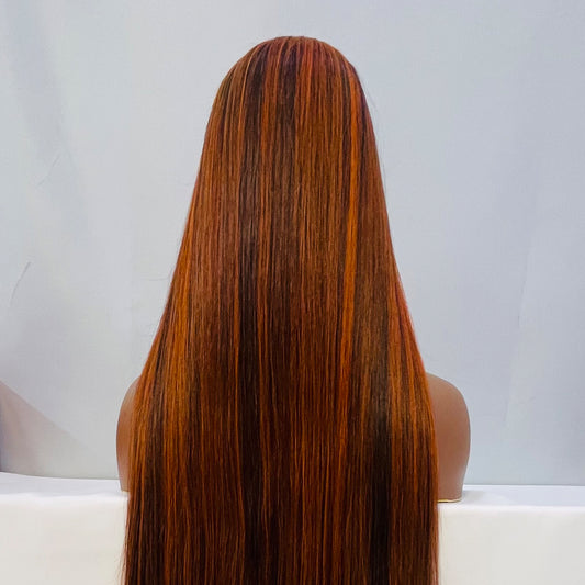 Ombre Ruby Red Color Hair